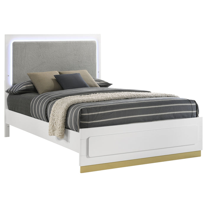 Caraway California King, E.King, & Queen Bed Black & White - Casa Morelos / Coahuila Furniture (Oklahoma City, OK)