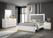 Caraway 4 Pc & Pc E.King, Cal.King, & Queen Bedroom Set Black & White - Casa Morelos / Coahuila Furniture (Oklahoma City, OK)