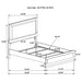 Caraway 4 Pc & Pc E.King, Cal.King, & Queen Bedroom Set Black & White - Casa Morelos / Coahuila Furniture (Oklahoma City, OK)