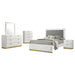 Caraway 4 Pc & Pc E.King, Cal.King, & Queen Bedroom Set Black & White - Casa Morelos / Coahuila Furniture (Oklahoma City, OK)