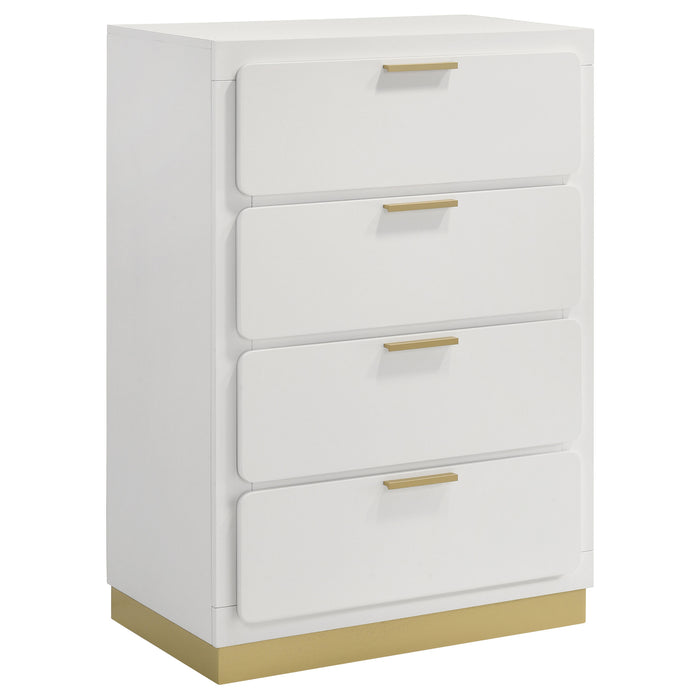 Caraway 4 Pc & Pc E.King, Cal.King, & Queen Bedroom Set Black & White - Casa Morelos / Coahuila Furniture (Oklahoma City, OK)
