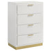 Caraway 4 Pc & Pc E.King, Cal.King, & Queen Bedroom Set Black & White - Casa Morelos / Coahuila Furniture (Oklahoma City, OK)