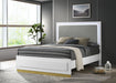 Caraway California King, E.King, & Queen Bed Black & White - Casa Morelos / Coahuila Furniture (Oklahoma City, OK)