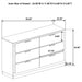 Caraway 4 Pc & Pc E.King, Cal.King, & Queen Bedroom Set Black & White - Casa Morelos / Coahuila Furniture (Oklahoma City, OK)