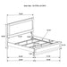 Caraway 4 Pc & Pc E.King, Cal.King, & Queen Bedroom Set Black & White - Casa Morelos / Coahuila Furniture (Oklahoma City, OK)