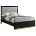 Caraway California King, E.King, & Queen Bed Black & White - Casa Morelos / Coahuila Furniture (Oklahoma City, OK)