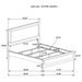 Caraway 4 Pc & Pc E.King, Cal.King, & Queen Bedroom Set Black & White - Casa Morelos / Coahuila Furniture (Oklahoma City, OK)