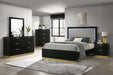 Caraway 4 Pc & Pc E.King, Cal.King, & Queen Bedroom Set Black & White - Casa Morelos / Coahuila Furniture (Oklahoma City, OK)