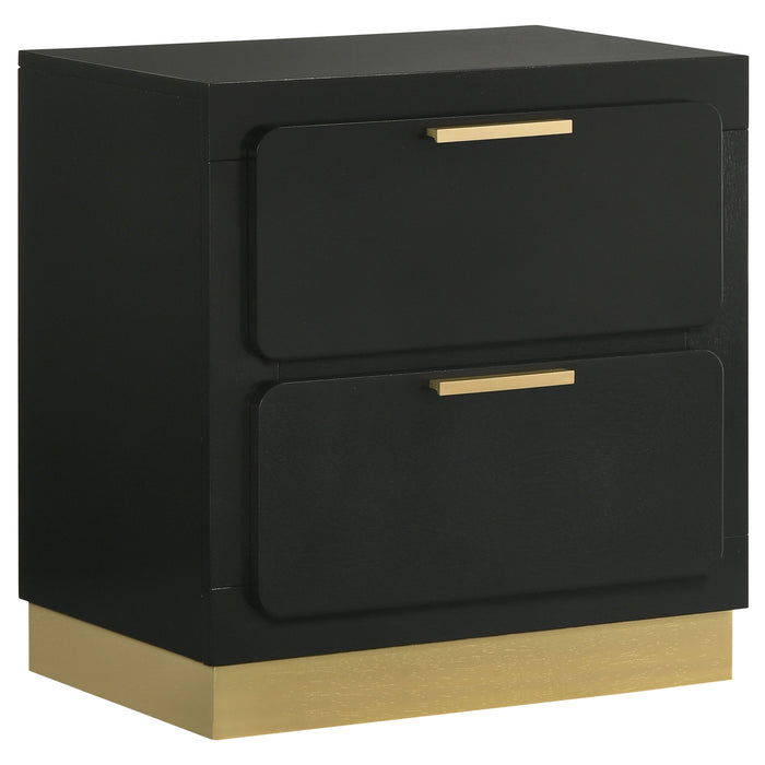 Caraway 4 Pc & Pc E.King, Cal.King, & Queen Bedroom Set Black & White - Casa Morelos / Coahuila Furniture (Oklahoma City, OK)