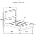 Caraway 4 Pc & Pc E.King, Cal.King, & Queen Bedroom Set Black & White - Casa Morelos / Coahuila Furniture (Oklahoma City, OK)