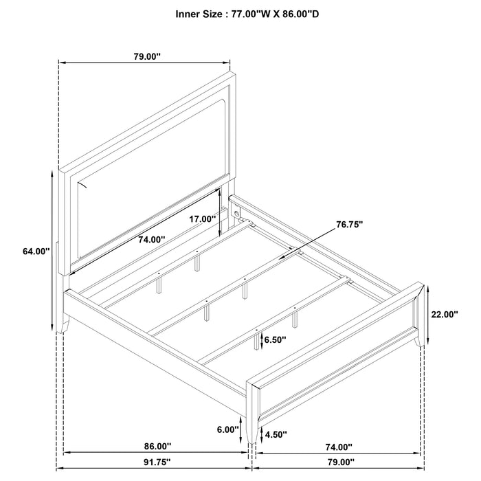 Marielle California King, E.King, & Queen Bed - Casa Morelos / Coahuila Furniture (Oklahoma City, OK)