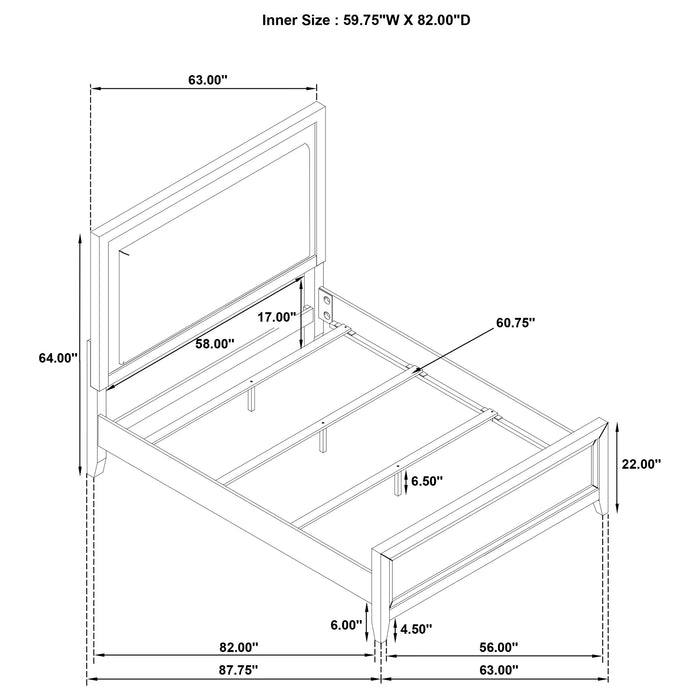 Marielle California King, E.King, & Queen Bed - Casa Morelos / Coahuila Furniture (Oklahoma City, OK)