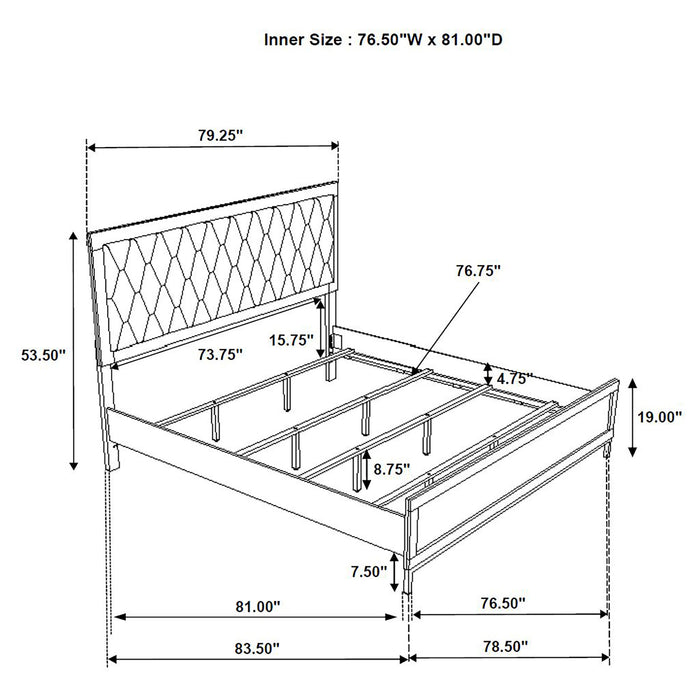 Sonora California King, E.King, & Queen Bed - Casa Morelos / Coahuila Furniture (Oklahoma City, OK)