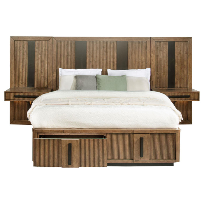 Terrace Panel Storage Bed Ash Brown