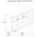 Ives 4 & 5 Piece Bedroom Set E.king & Queen White & Grey - Casa Morelos / Coahuila Furniture (Oklahoma City, OK)