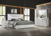 Ives 4 & 5 Piece Bedroom Set E.king & Queen White & Grey - Casa Morelos / Coahuila Furniture (Oklahoma City, OK)