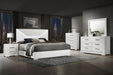 Ives 4 & 5 Piece Bedroom Set E.king & Queen White & Grey - Casa Morelos / Coahuila Furniture (Oklahoma City, OK)