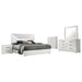 Ives 4 & 5 Piece Bedroom Set E.king & Queen White & Grey - Casa Morelos / Coahuila Furniture (Oklahoma City, OK)