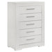 Ives 4 & 5 Piece Bedroom Set E.king & Queen White & Grey - Casa Morelos / Coahuila Furniture (Oklahoma City, OK)