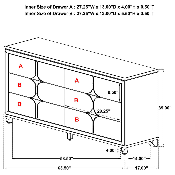 Olivia 4 & 5 Piece Bedroom Set E.King, Queen, & Cal.King - Casa Morelos / Coahuila Furniture (Oklahoma City, OK)