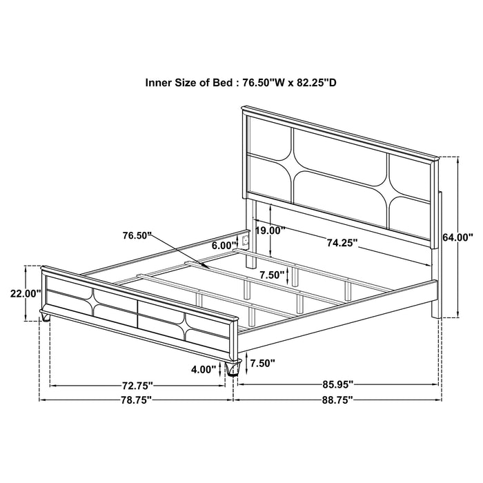 Olivia 4 & 5 Piece Bedroom Set E.King, Queen, & Cal.King - Casa Morelos / Coahuila Furniture (Oklahoma City, OK)