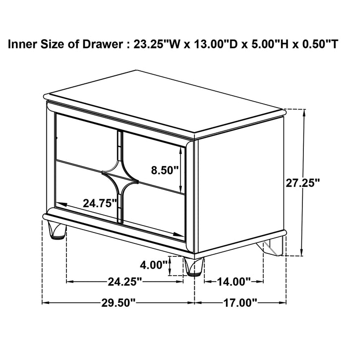 Olivia 4 & 5 Piece Bedroom Set E.King, Queen, & Cal.King - Casa Morelos / Coahuila Furniture (Oklahoma City, OK)