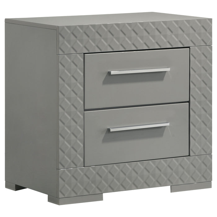 Ives 4 & 5 Piece Bedroom Set E.king & Queen White & Grey - Casa Morelos / Coahuila Furniture (Oklahoma City, OK)