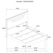 Ives 4 & 5 Piece Bedroom Set E.king & Queen White & Grey - Casa Morelos / Coahuila Furniture (Oklahoma City, OK)