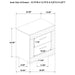 Ives 4 & 5 Piece Bedroom Set E.king & Queen White & Grey - Casa Morelos / Coahuila Furniture (Oklahoma City, OK)