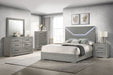 Ives 4 & 5 Piece Bedroom Set E.king & Queen White & Grey - Casa Morelos / Coahuila Furniture (Oklahoma City, OK)