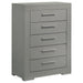 Ives 4 & 5 Piece Bedroom Set E.king & Queen White & Grey - Casa Morelos / Coahuila Furniture (Oklahoma City, OK)
