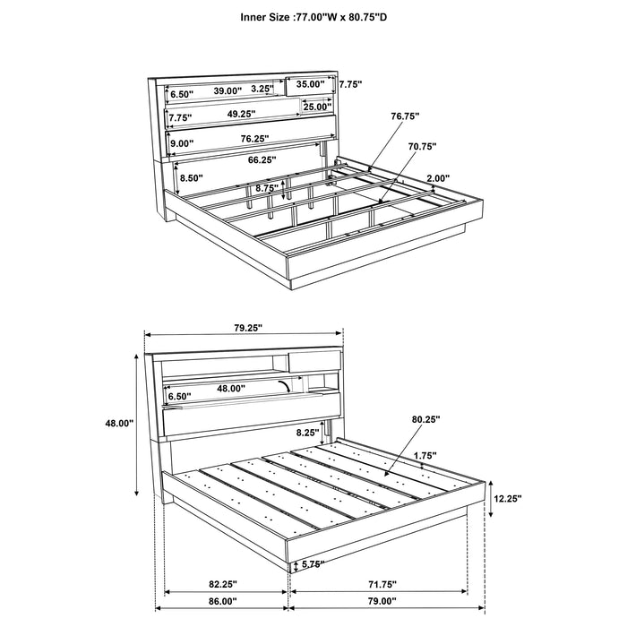 Fenwick 4 & 5 Piece Bedroom Set - Casa Morelos / Coahuila Furniture (Oklahoma City, OK)