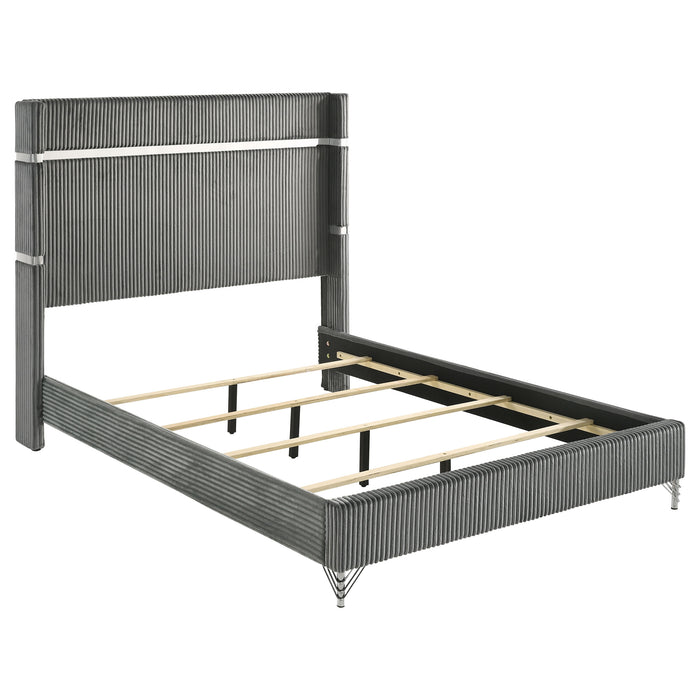 Lucia 4 & 5 Piece Bedroom Set King & Queen Beige & Grey - Casa Morelos / Coahuila Furniture (Oklahoma City, OK)