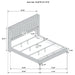 Lucia 4 & 5 Piece Bedroom Set King & Queen Beige & Grey - Casa Morelos / Coahuila Furniture (Oklahoma City, OK)