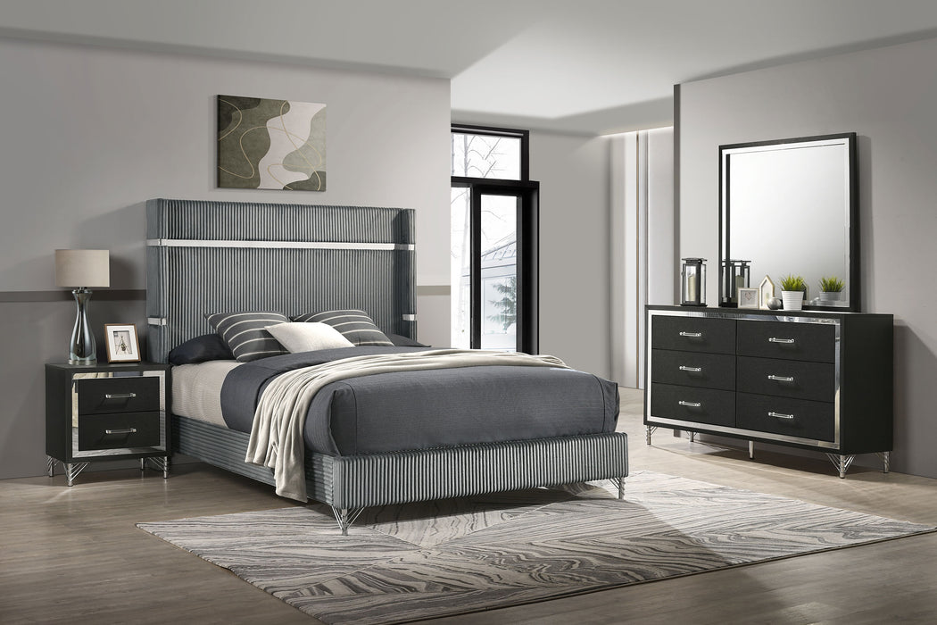 Lucia 4 & 5 Piece Bedroom Set King & Queen Beige & Grey - Casa Morelos / Coahuila Furniture (Oklahoma City, OK)