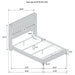 Lucia 4 & 5 Piece Bedroom Set King & Queen Beige & Grey - Casa Morelos / Coahuila Furniture (Oklahoma City, OK)