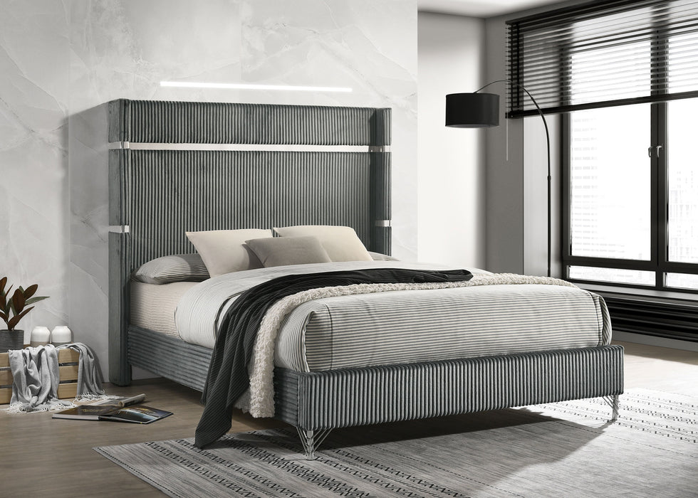 Lucia Eastern King & Queen Bed Beige & Grey - Casa Morelos / Coahuila Furniture (Oklahoma City, OK)