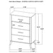 Kaywood 4 & 5 Pc Bedroom Set Full, E.King, Queen & Twin - Casa Morelos / Coahuila Furniture (Oklahoma City, OK)