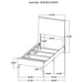 Kaywood 4 & 5 Pc Bedroom Set Full, E.King, Queen & Twin - Casa Morelos / Coahuila Furniture (Oklahoma City, OK)