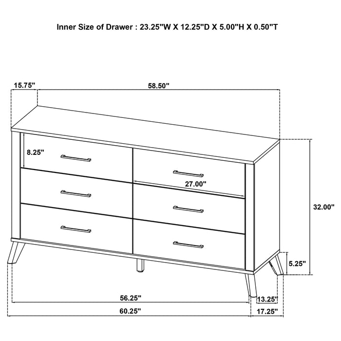 Kaywood 4 & 5 Pc Bedroom Set Full, E.King, Queen & Twin - Casa Morelos / Coahuila Furniture (Oklahoma City, OK)