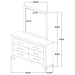 Oakglen Dresser With Mirrors - Casa Morelos / Coahuila Furniture (Oklahoma City, OK)