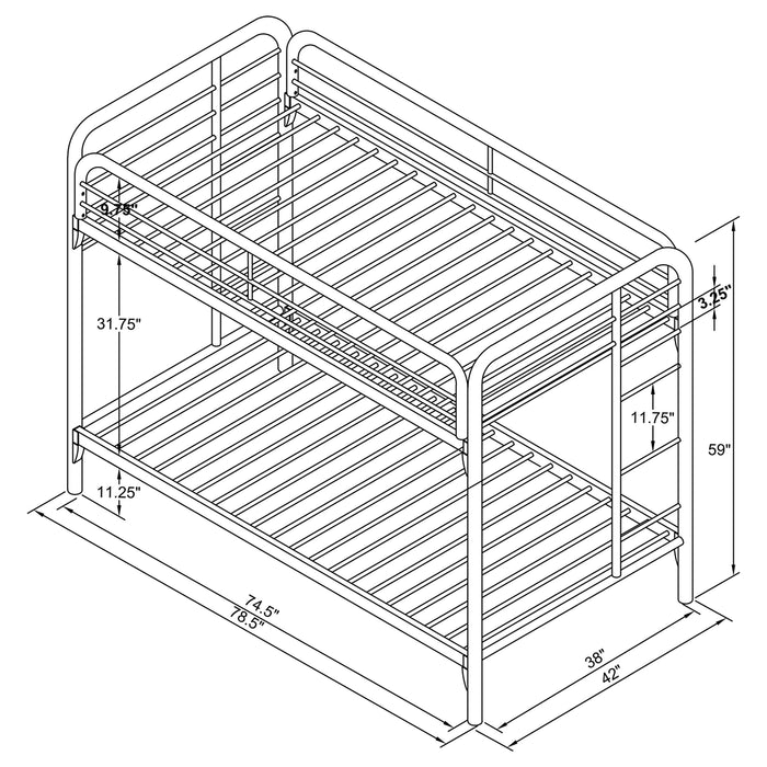 Morgan Bunk Beds - Casa Morelos / Coahuila Furniture (Oklahoma City, OK)