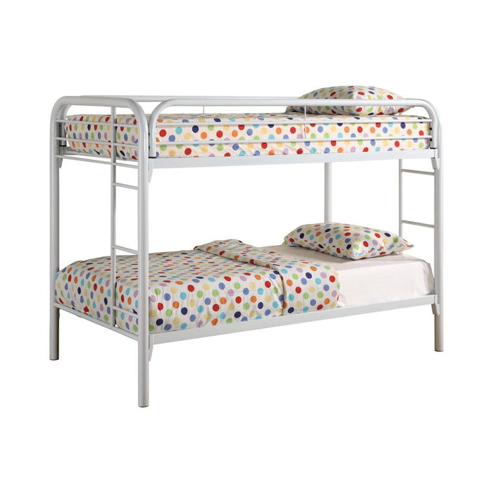 Morgan Twin Over Twin Bunk Bed Black & White - Casa Morelos / Coahuila Furniture (Oklahoma City, OK)