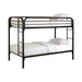 Morgan Twin Over Twin Bunk Bed Black & White - Casa Morelos / Coahuila Furniture (Oklahoma City, OK)