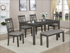 Paige 6pc Dinette w/Bench - Casa Morelos / Coahuila Furniture (Oklahoma City, OK)