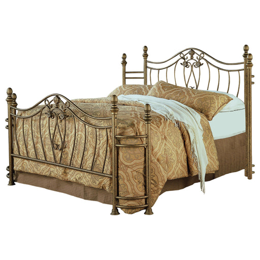 Sydney Eastern King & Queen Bed Antique Brushed Gold - Casa Morelos / Coahuila Furniture (Oklahoma City, OK)