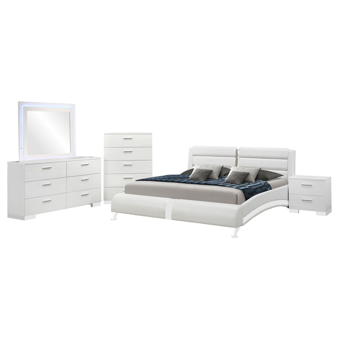 Jeremaine 5 Pc Bedroom Sets White - Casa Morelos / Coahuila Furniture (Oklahoma City, OK)