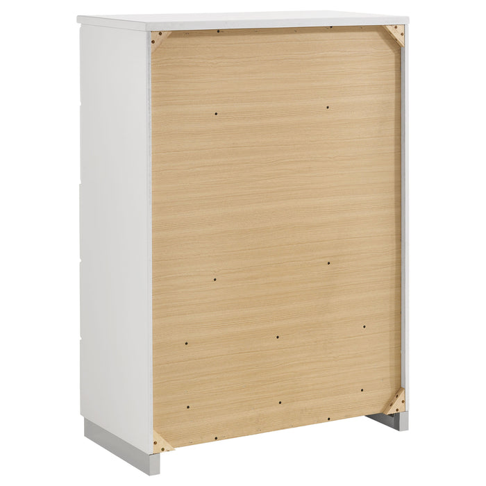 Jeremaine 5 Pc Bedroom Sets White - Casa Morelos / Coahuila Furniture (Oklahoma City, OK)