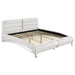 Jeremaine California King, E.King, & Queen Upholstered Bed White - Casa Morelos / Coahuila Furniture (Oklahoma City, OK)