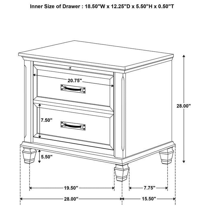 Devon Bedroom Set White - Casa Morelos / Coahuila Furniture (Oklahoma City, OK)